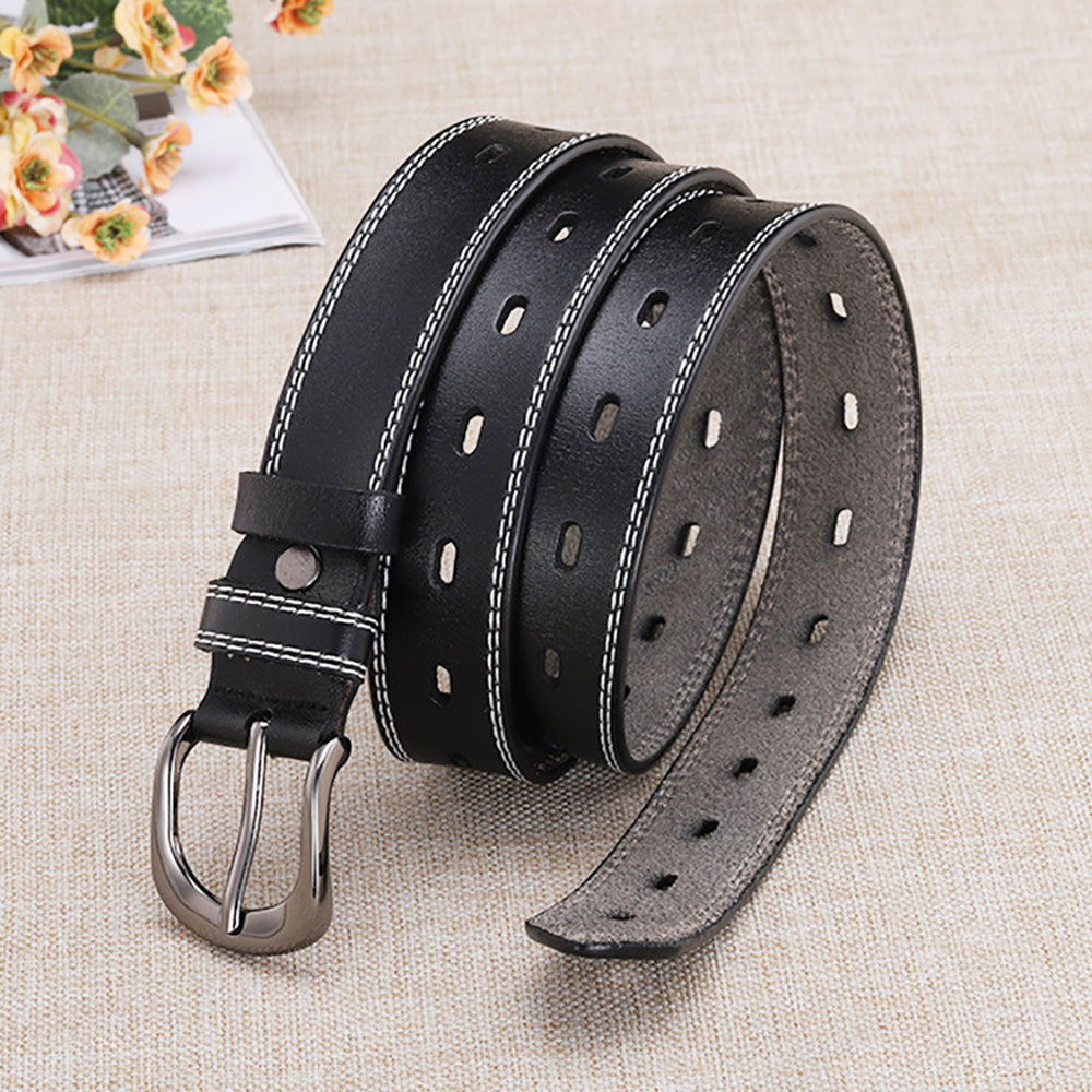 Classic Leather Belts for Women, Joyreap Genuine Leather Womens Belts Alloy Pin Buckle (Brown)