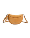 Michael Kors Dover Small Half Moon Crossbody Bag in Pebbled Leather One Size Women
