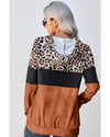 Azura Exchange Leopard Tie Dye Colorblock Hoodie - XL
