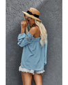 Azura Exchange Lace Off The Shoulder Top - S