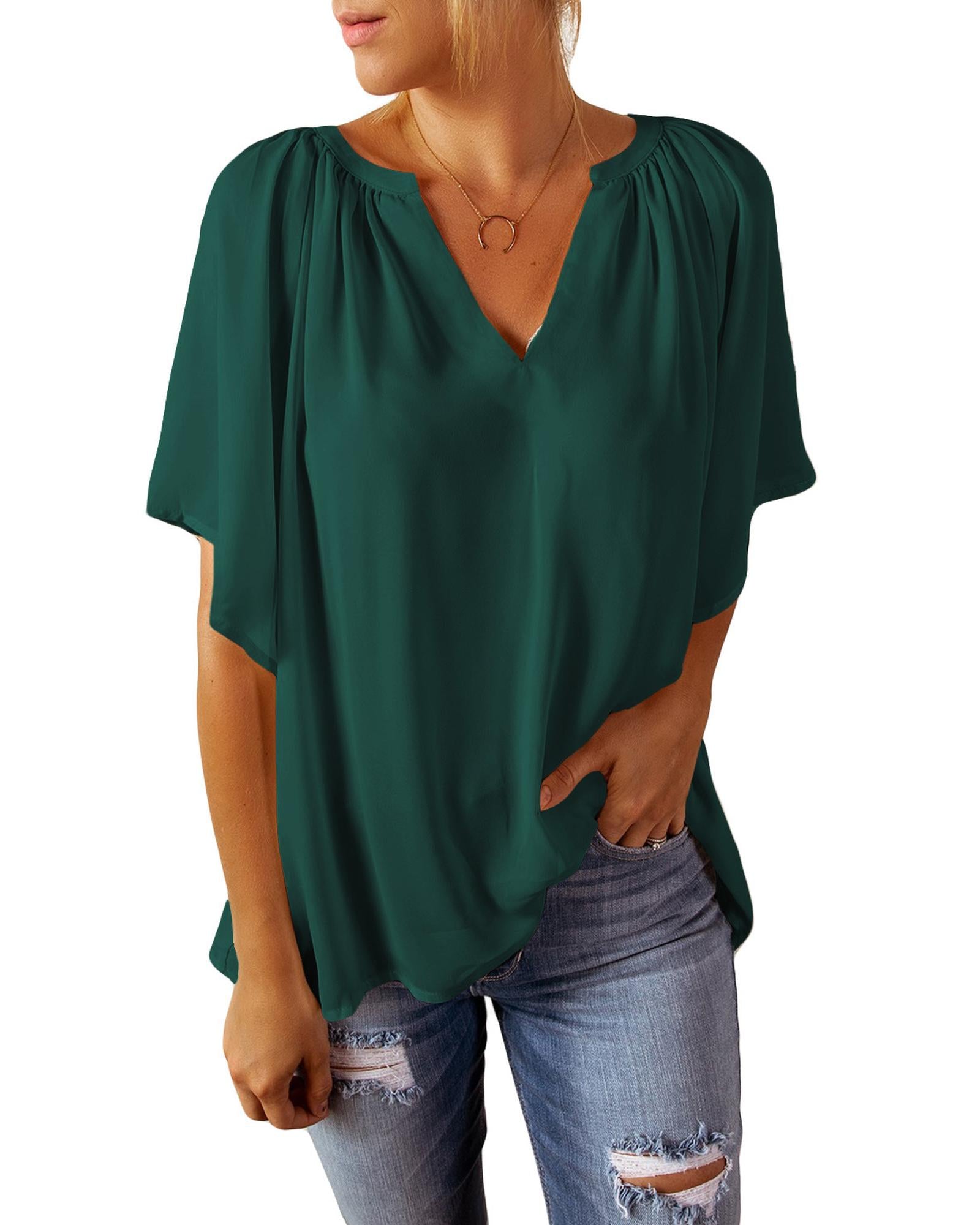 Azura Exchange Pleated Loose Top - M