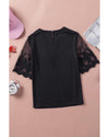 Azura Exchange Lace Sleeve Patchwork Top - M