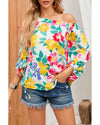 Azura Exchange Floral Off Shoulder Top - L