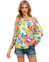 Azura Exchange Floral Off Shoulder Top - L