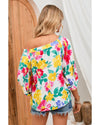 Azura Exchange Floral Off Shoulder Top - L