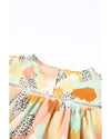 Azura Exchange Abstract Printed Long Sleeve Blouse - S