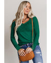 Azura Exchange Lace Crochet V Neck Top - M