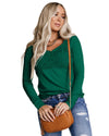 Azura Exchange Lace Crochet V Neck Top - XL