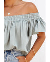 Azura Exchange Textured Ruched Ruffle Blouse - L