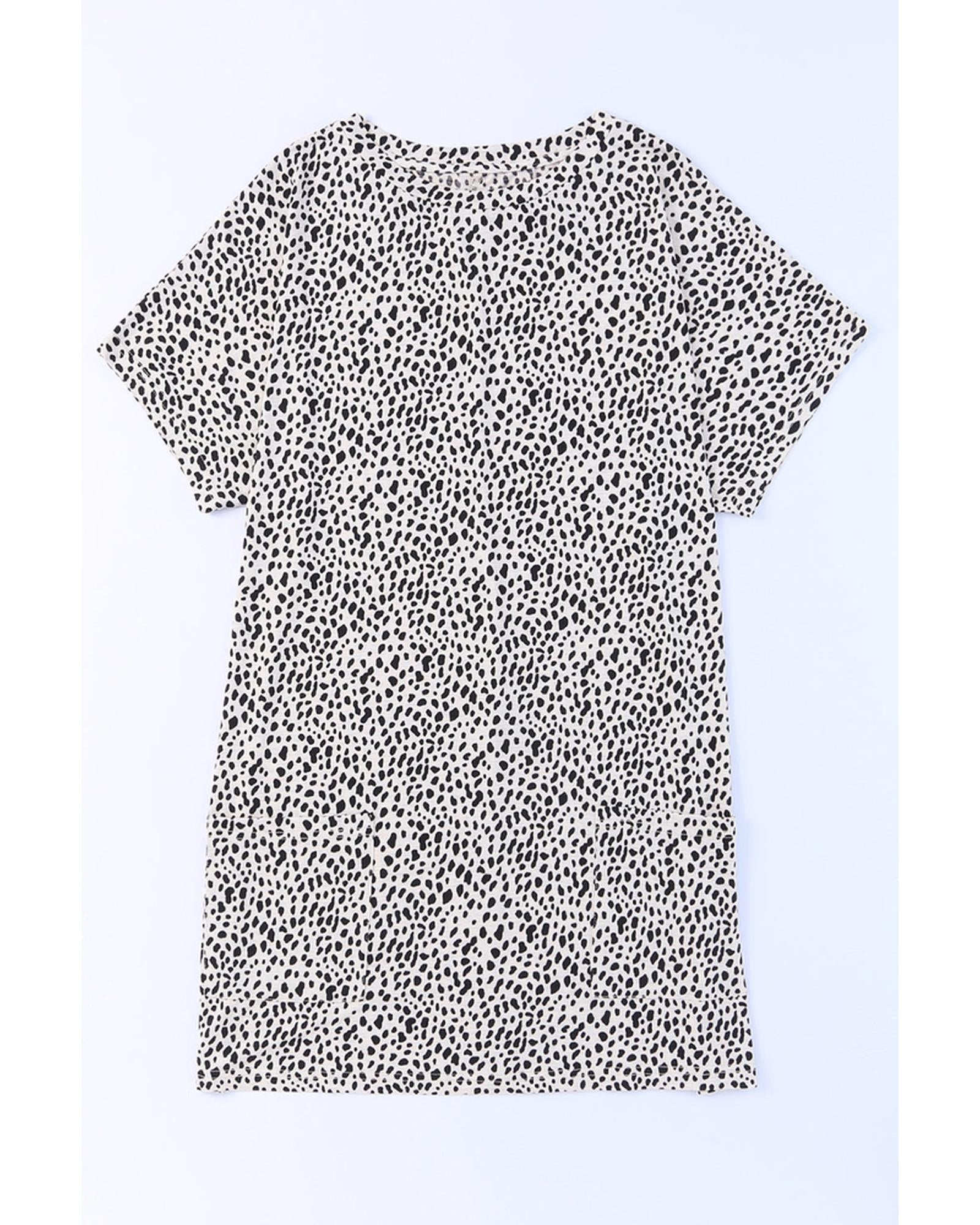 Azura Exchange Tunic Top with Print and Side Pockets - M