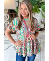 Azura Exchange Ruffle Sleeve Babydoll Top - S