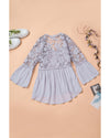 Azura Exchange Button Crochet Lace Top - S