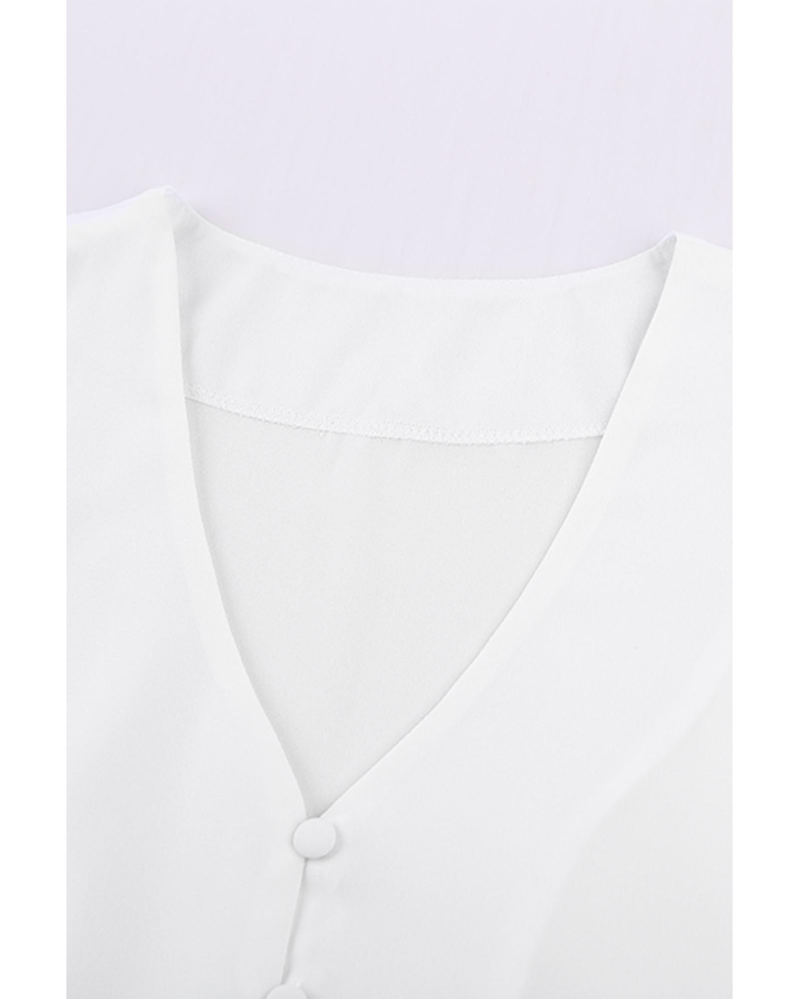 Azura Exchange Button Down Tie Top - 2XL