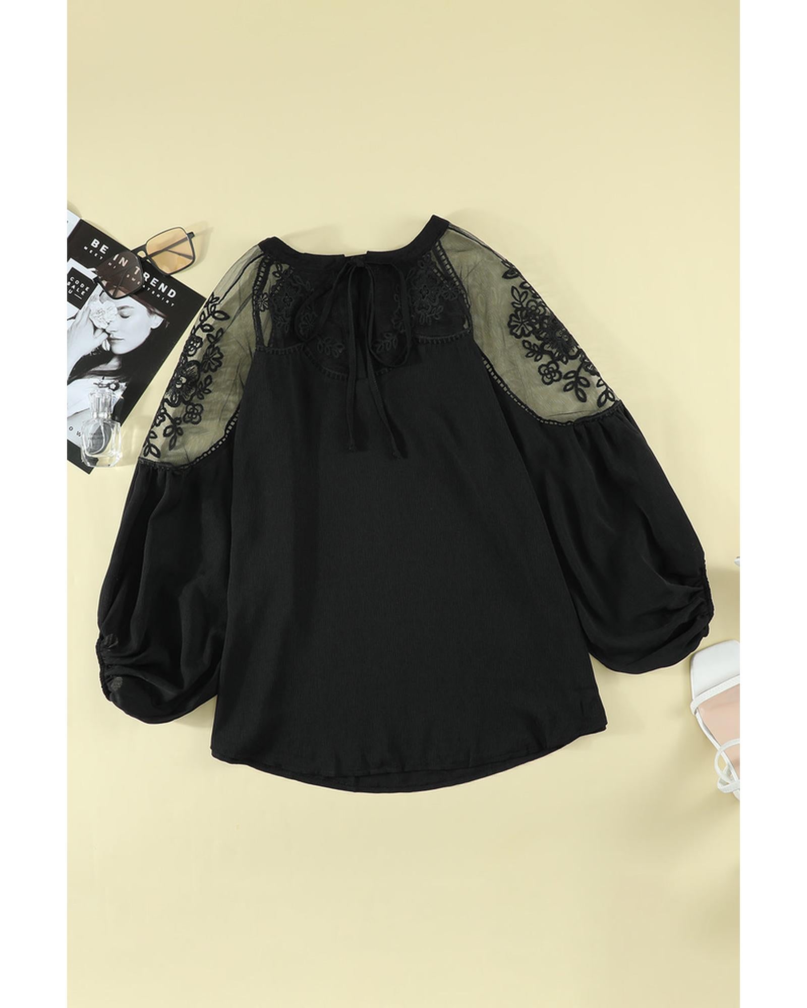 Azura Exchange Lace Blouse - L