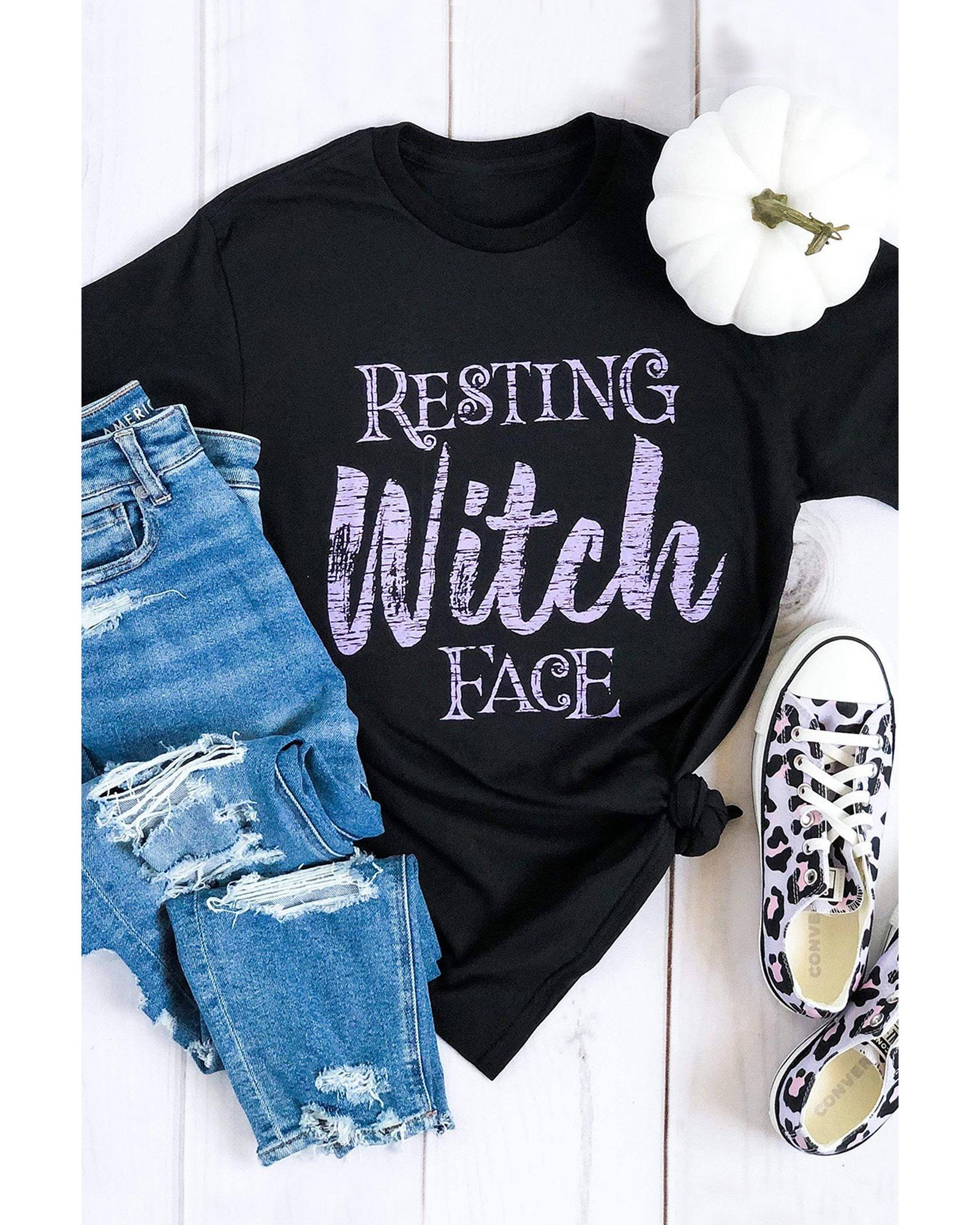 Azura Exchange Resting Witch Face Graphic Tee - 2XL