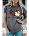 Azura Exchange Peace Love Santa Graphic Tee - L