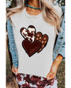Azura Exchange Heart Print T-shirt - S