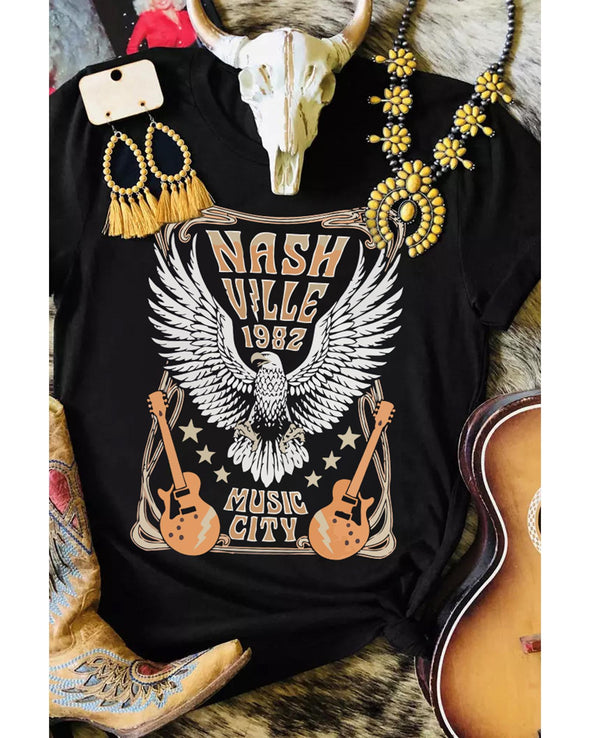 Azura Exchange Nashville Vintage Music City Graphic Tee - L