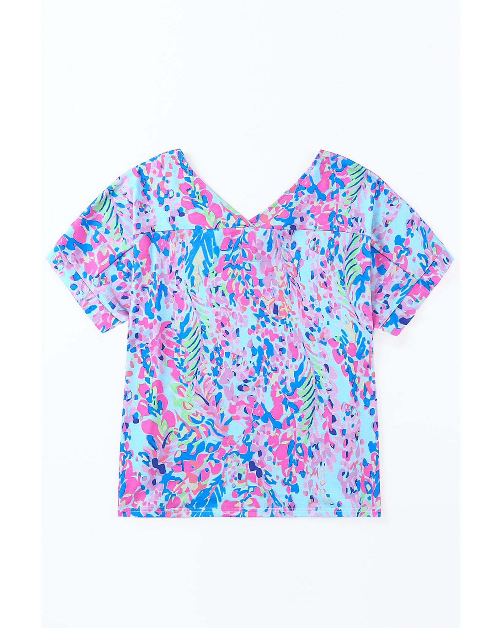 Azura Exchange Floral Print Oversized T-Shirt - XL