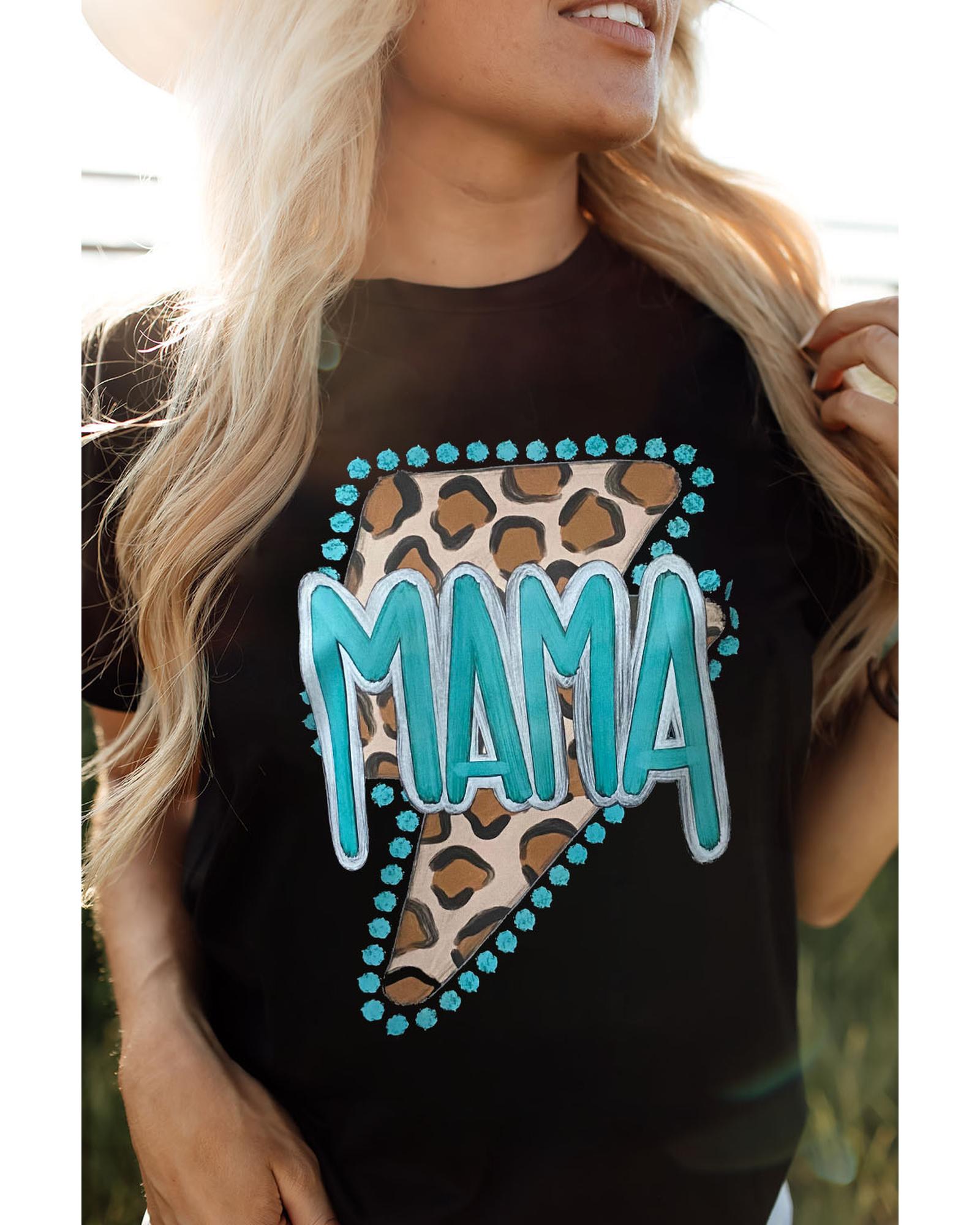 Azura Exchange MAMA Leopard Lightening Graphic Tee - 2XL