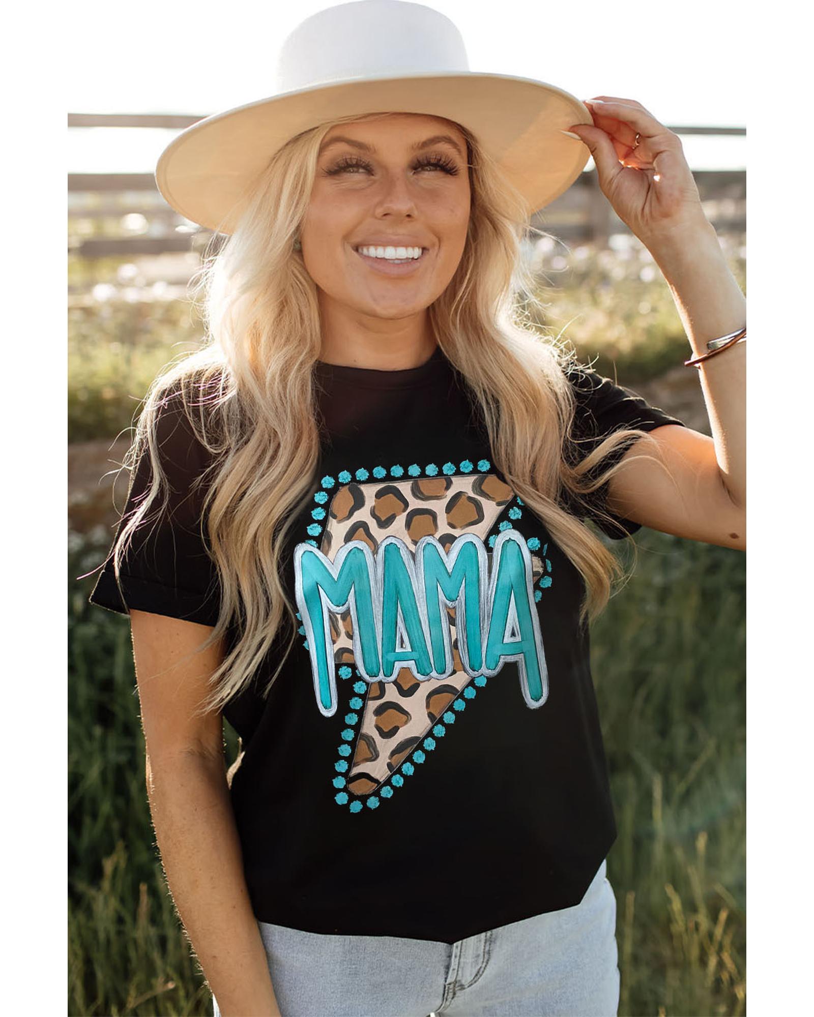 Azura Exchange MAMA Leopard Lightening Graphic Tee - 2XL