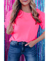 Azura Exchange Ruffled Tulle Sleeve Top - M