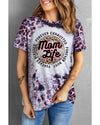Azura Exchange Leopard Print Graphic Tee with Mom Life Slogan - S