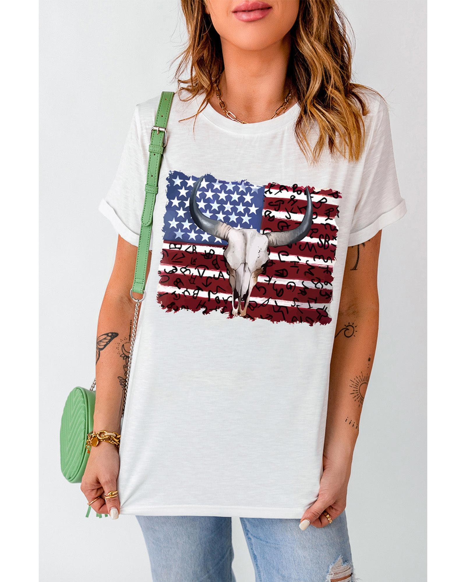 Azura Exchange American Flag Graphic Tee - 2XL