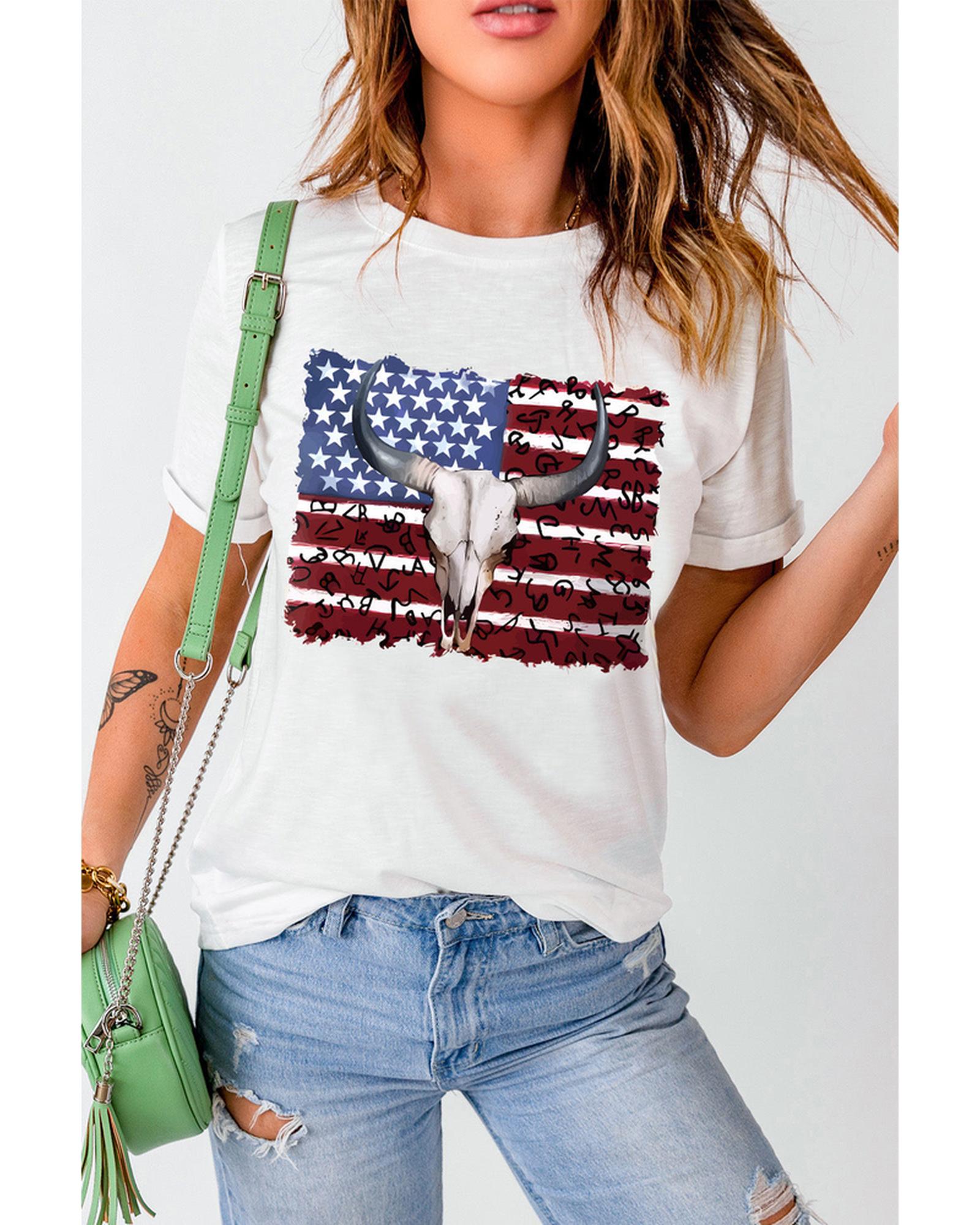 Azura Exchange American Flag Graphic Tee - 2XL