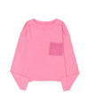 Azura Exchange Lace Patch Pocket Long Sleeve T-shirt - XL