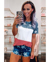 Azura Exchange Stars and Stripes Inspired Top - L