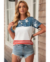 Azura Exchange Stars and Stripes Inspired Top - L