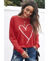 Azura Exchange Heart Graphic Sweatshirt - S
