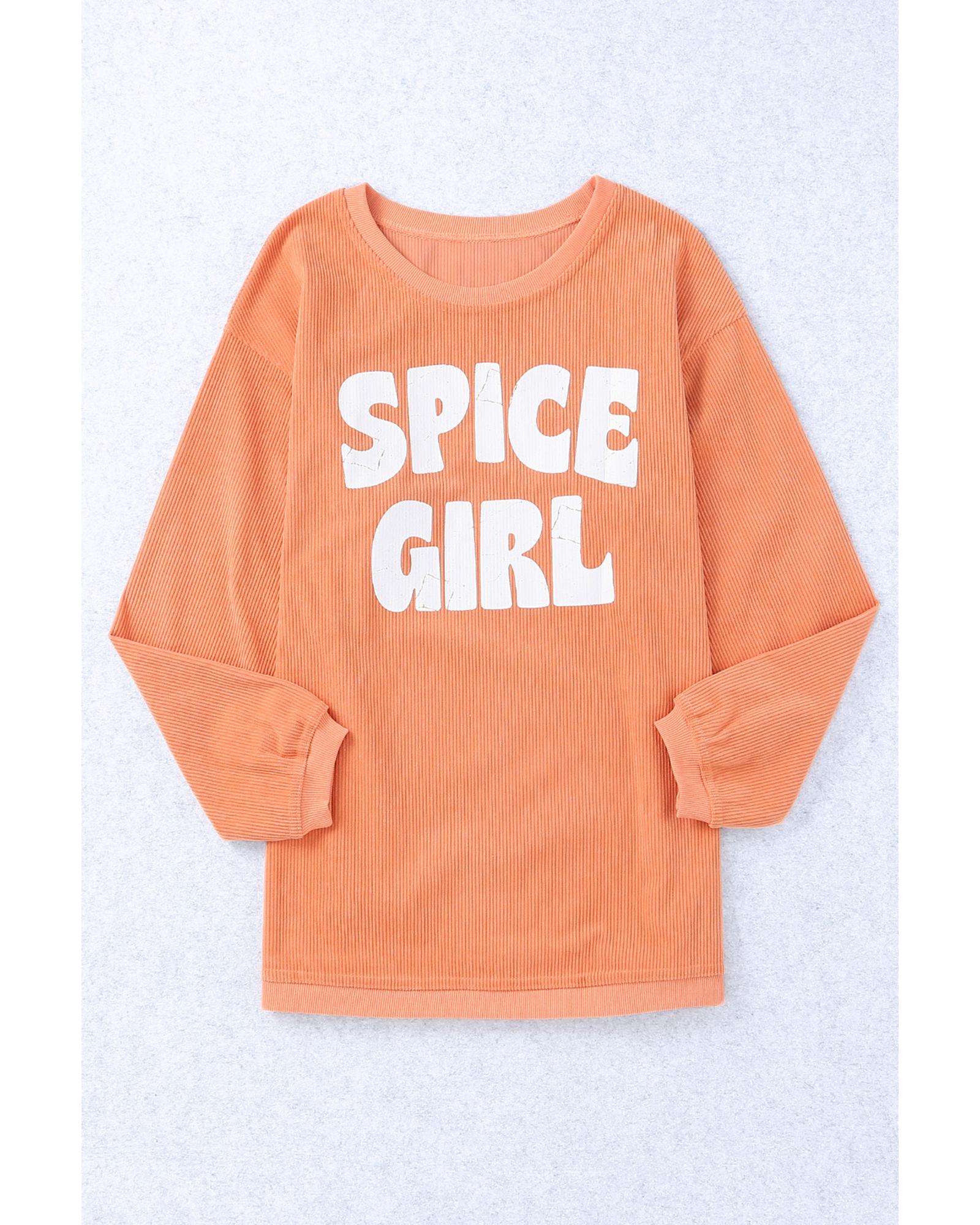 Azura Exchange Corded Spicy Girl Graphic Sweatshirt - L