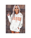 Azura Exchange Pumpkin Spice Distressed Hoodie - S