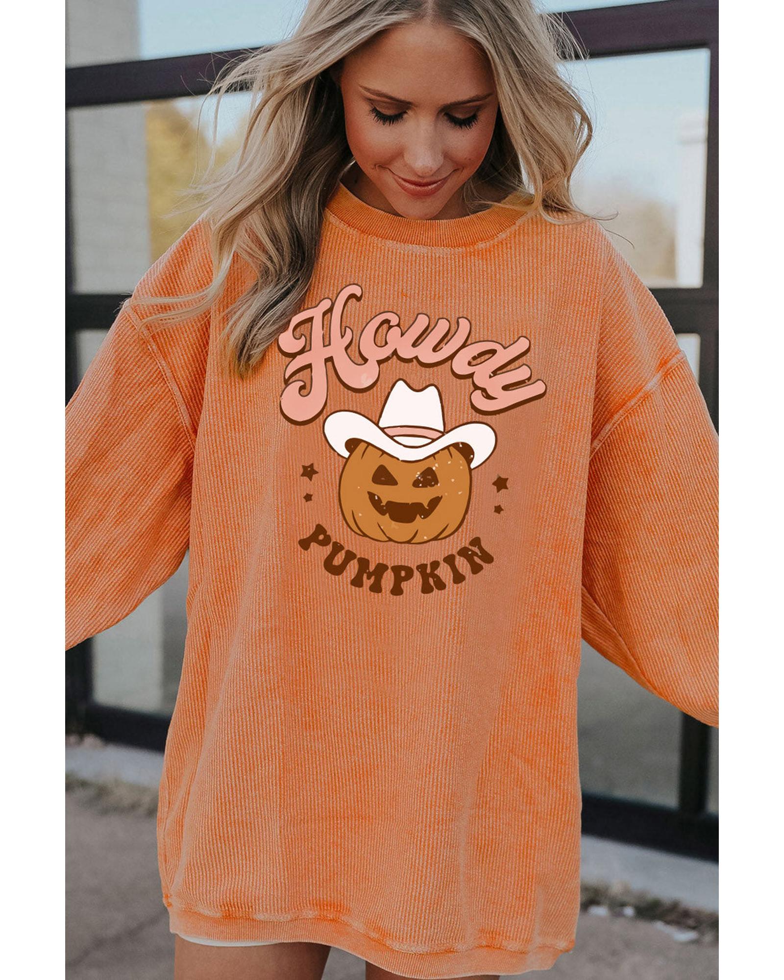 Azura Exchange Howdy Pumpkin Halloween Graphic Sweatshirt - 2XL