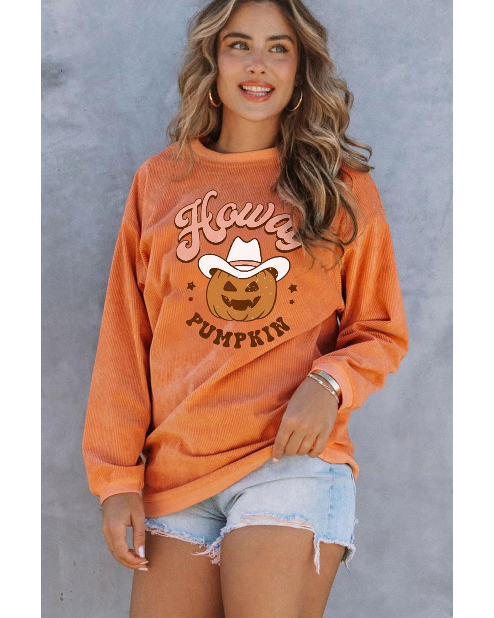 Azura Exchange Howdy Pumpkin Halloween Graphic Sweatshirt - XL