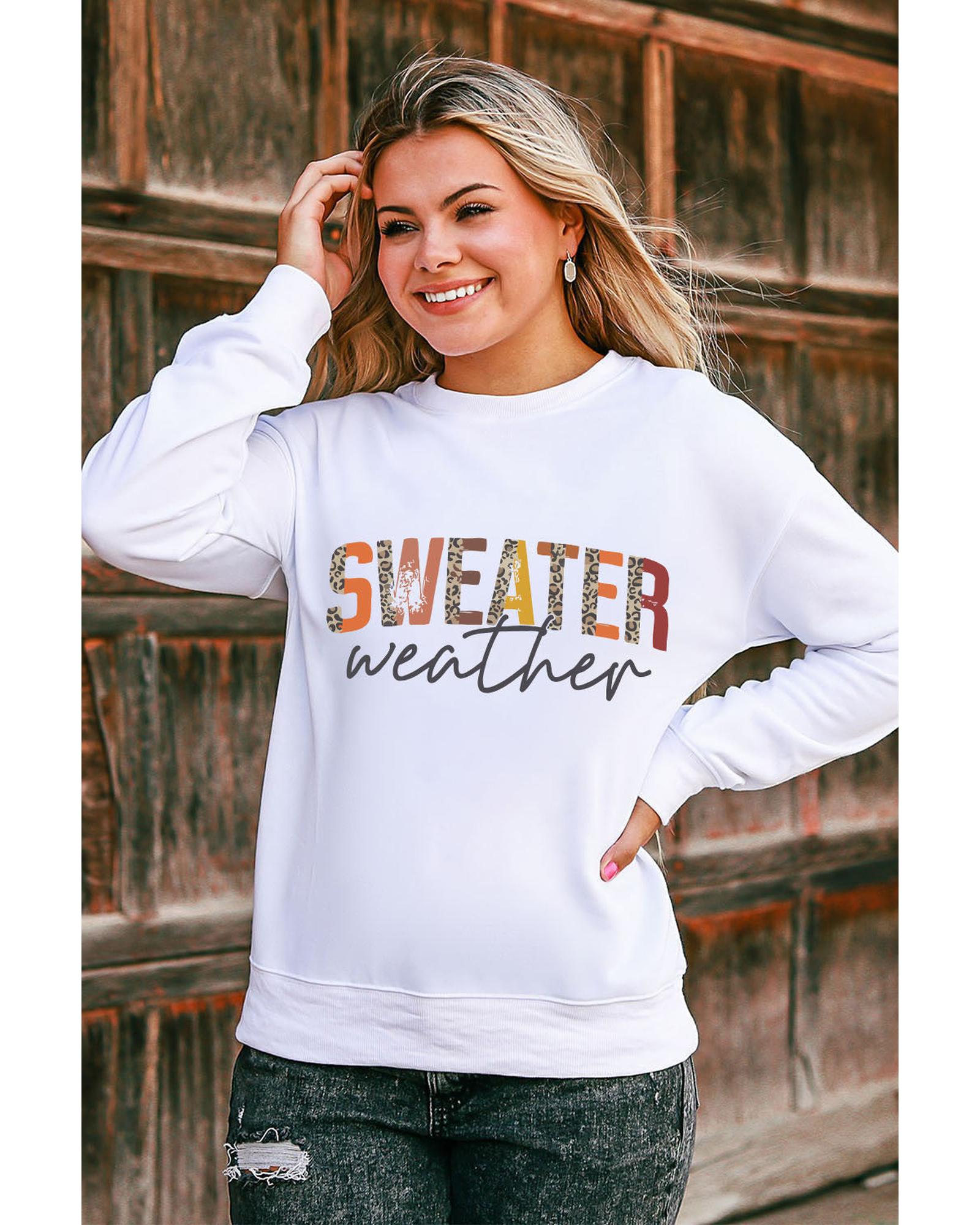 Azura Exchange Sweater Weather Monogram Sweatshirt - M