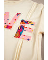 Apricot LOVE PATCH Graphic Oversized Sweatshirt - S