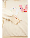Apricot LOVE PATCH Graphic Oversized Sweatshirt - S