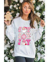 Beige Christmas Claus JOY Graphic Drop Shoulder Sweatshirt - 2XL