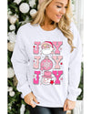 Beige Christmas Claus JOY Graphic Drop Shoulder Sweatshirt - 2XL