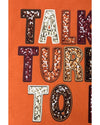 Orange TALK TURKEY TO ME Heat Transfer Printing Graphic Thanksgiving Holiday Sweatshirt - L