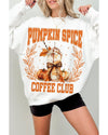 Beige PUMPKIN SPICE COFFEE CLUB Graphic Sweatshirt - 2XL