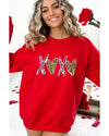 Red Heart XOXO Graphic Crewneck Valentines Pullover Sweatshirt - L