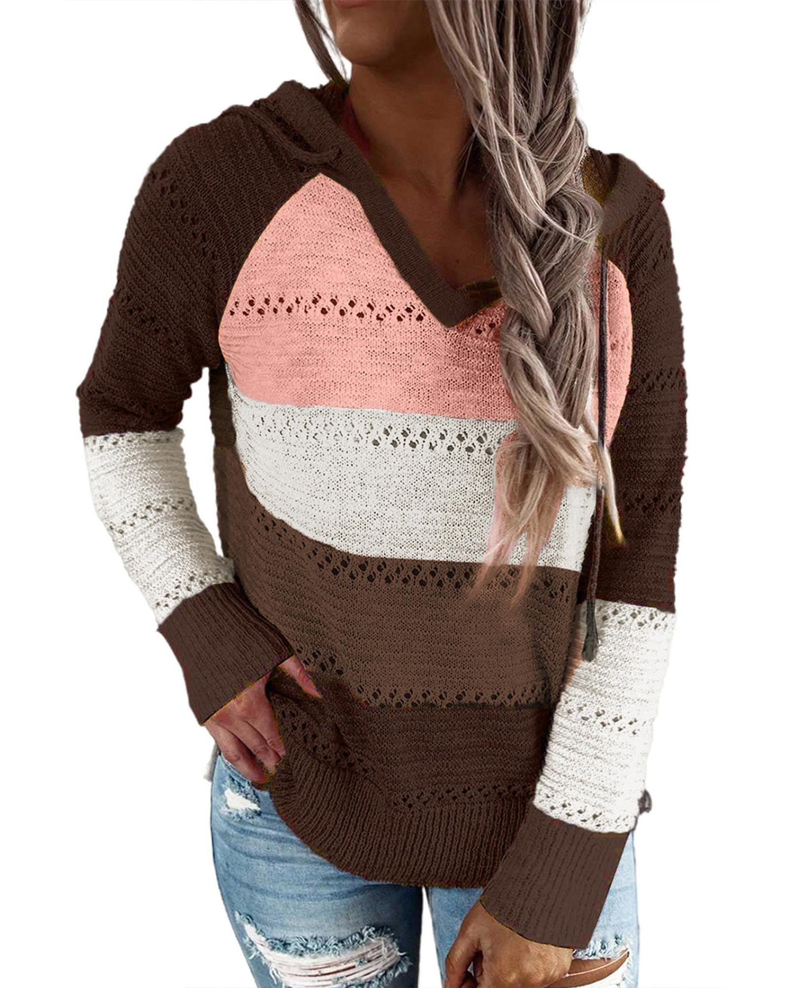 Azura Exchange Knitted Hoodie for Beach Bonfire - 3XL