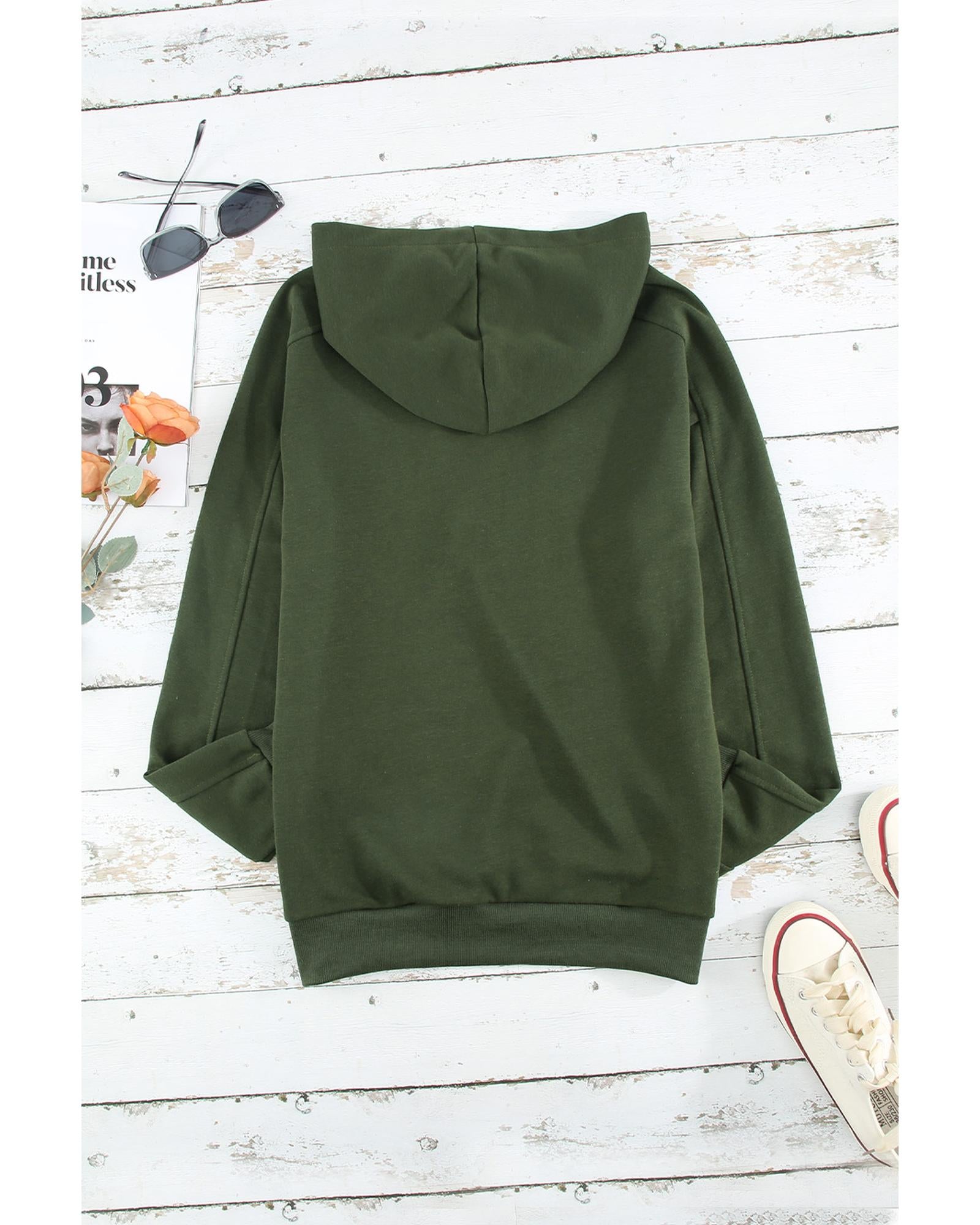 Azura Exchange Solid Color Lace-up Hoodie - 2XL