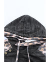 Azura Exchange Leopard Contrast Hoodie - L