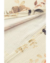 Apricot Floral Print Ribbed Knit Slim Fit Cardigan - L