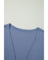 Ashleigh Blue Solid Color Rib Knit Open Front Tunic Cardigan - XL